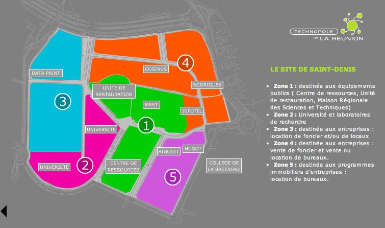 Plan du site de Saint-Denis